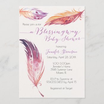 Blessingway Baby Shower Invitation by bydandeliondesign at Zazzle