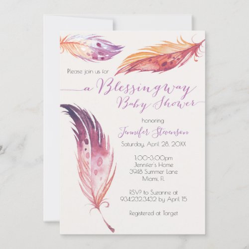 Blessingway Baby Shower Invitation