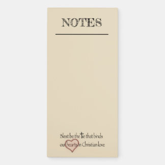 Blest Be the Tie Christian Magnetic Notepad