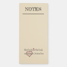 Blest be the Tie that Binds Christian Magnetic Notepad