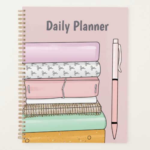 Bleu Blossom Press Daily Planner Undated