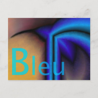 Bleu - Carte postale Postcard
