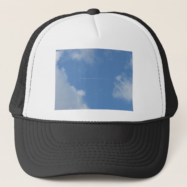Bleu ciel trucker hat (Front)