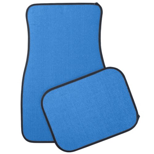 Bleu de France  solid color Car Floor Mat