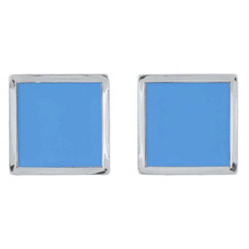 Bleu de France  solid color Cufflinks