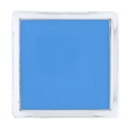 Bleu de France  solid color Silver Finish Lapel Pin