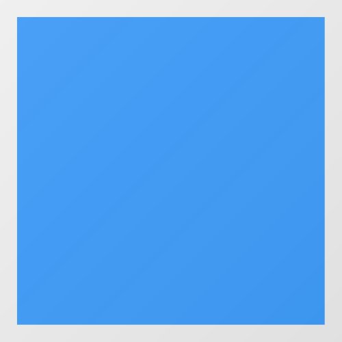 Bleu de France  solid color Window Cling