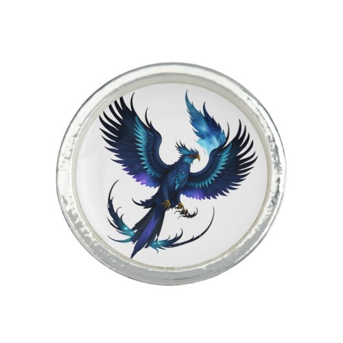 bleu phoenix ring
