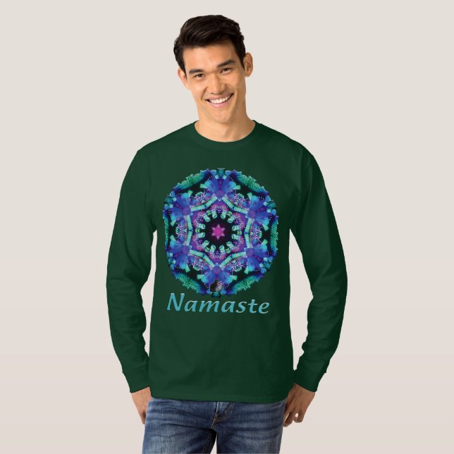 Bleus Namaste Kaleidoscope T-Shirt (Front Full)