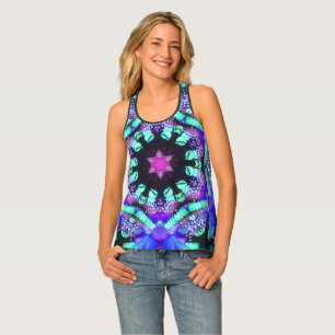 Bleus Racer Back Tank Top
