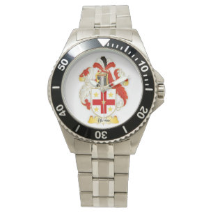 Blevins Family Crest Mens Stainless Steel Watch