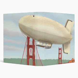 Blimp Airship 3 Ring Binder