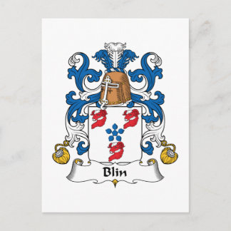 Blin Family Crest Postcard