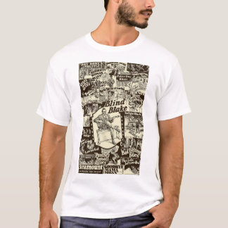 Blind Blake on Paramount Records Collage T-Shirt