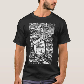 Blind Blake on Paramount Records Collage White T-Shirt