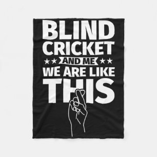 Blind Cricket An Me Fleece Blanket