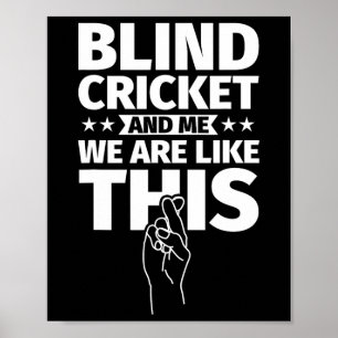 Blind Cricket An Me Poster