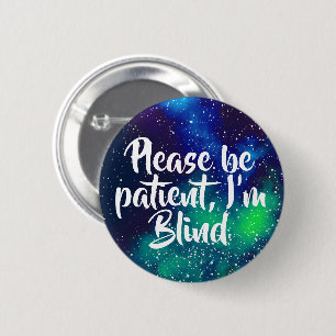 Blind Customizable Galaxy Identity Pinback Button