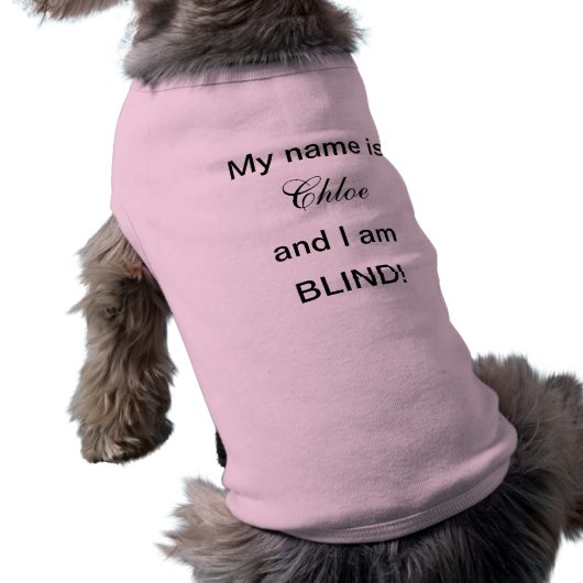 BLIND DOG SHIRT - CUSTOMIZABLE (Back)