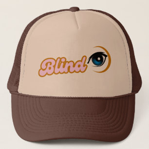 blind eye symbol trucker hat