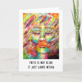 "Blind Faith" Art & Quote Card