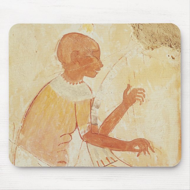 Blind Harpist Singing, from the Tomb of Nakht Mouse Pad (Front)