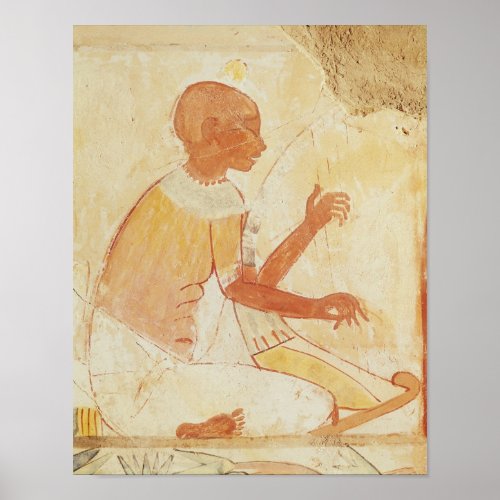 Blind Harpist Singing from the Tomb of Nakht Poster