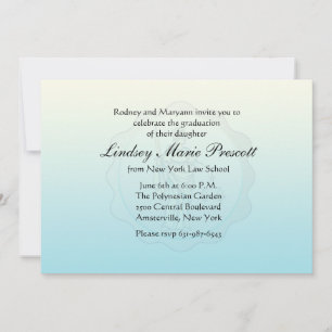 Blind Justice Graduation Invitation