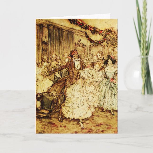 Blind Mans Buff Christmas Party Celebration Card (Front)
