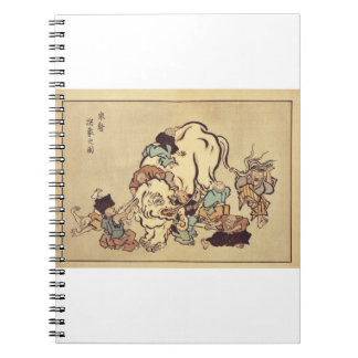 Blind monks examining an elephant notebook