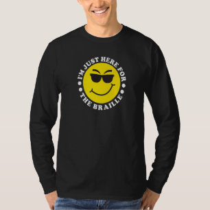 Blind People Humor Braille Reader Blind Guy Humoro T-Shirt
