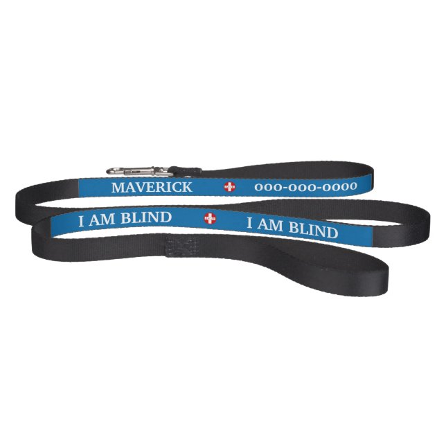 Blind pet awareness products blue DIY Leash (Full)