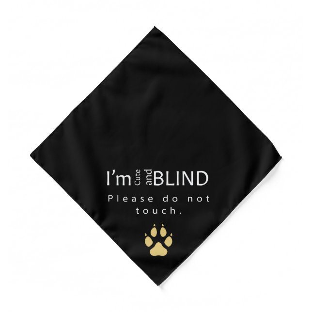 Blind Pet Bandana (Front)