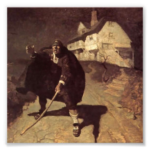 “Blind Pew” Pirate Art by NC Wyeth Photo Print