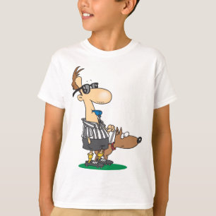 Blind Referee with Guide Dog Sports Humor T-Shirt