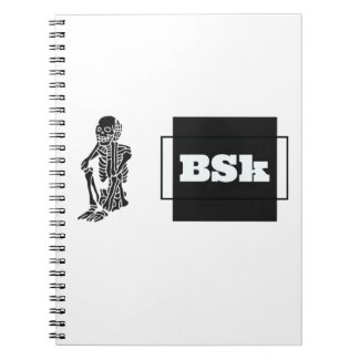 Blind Skeleton Classic Design Spiral Notebook