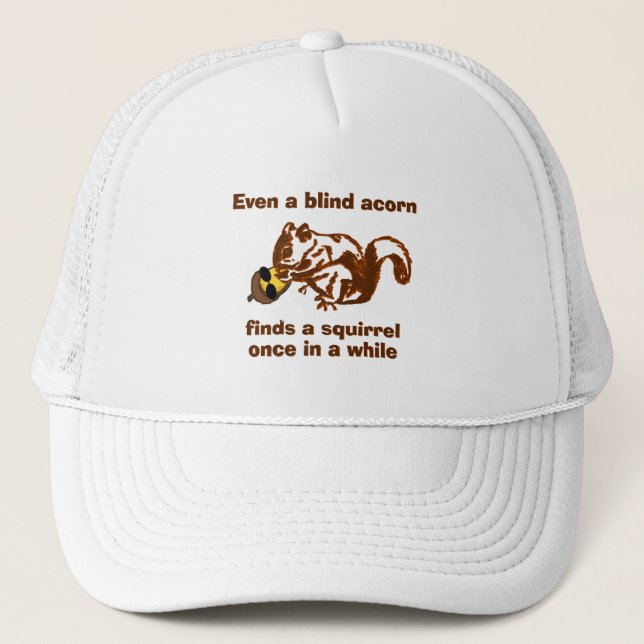 Blind Squirrel Trucker Hat (Front)