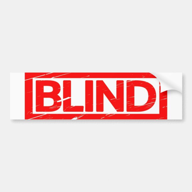 Blind Stamp Bumper Sticker (Front)