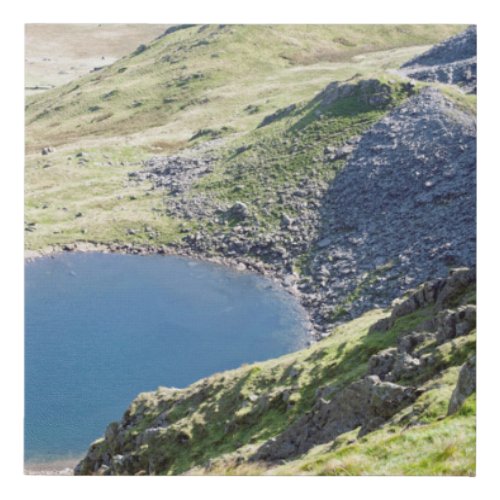 Blind Tarn Dow Crag Lake District Postcard Cushion Faux Canvas Print
