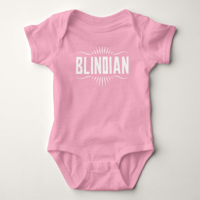 Blindian Baby One-Piece Baby Bodysuit (Front)