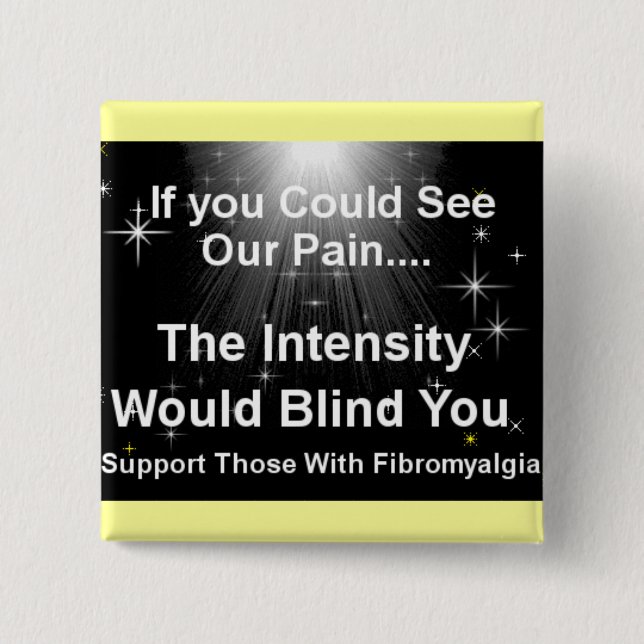 Blinding pain pinback button (Front)