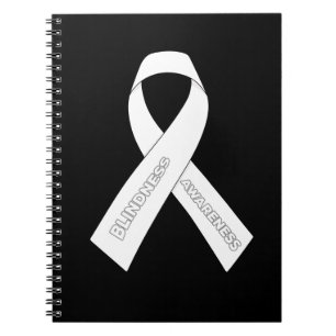 Blindness Awareness Ribbon Notebook