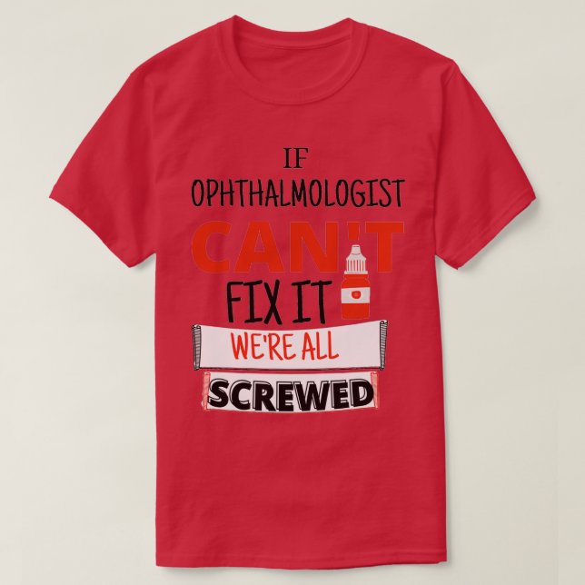 Blindness EYE DROP T-Shirt (Design Front)