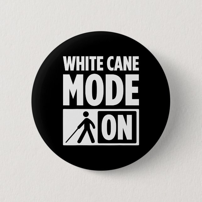 Blindness For Blind People Blind Person Braille Re Button (Front)