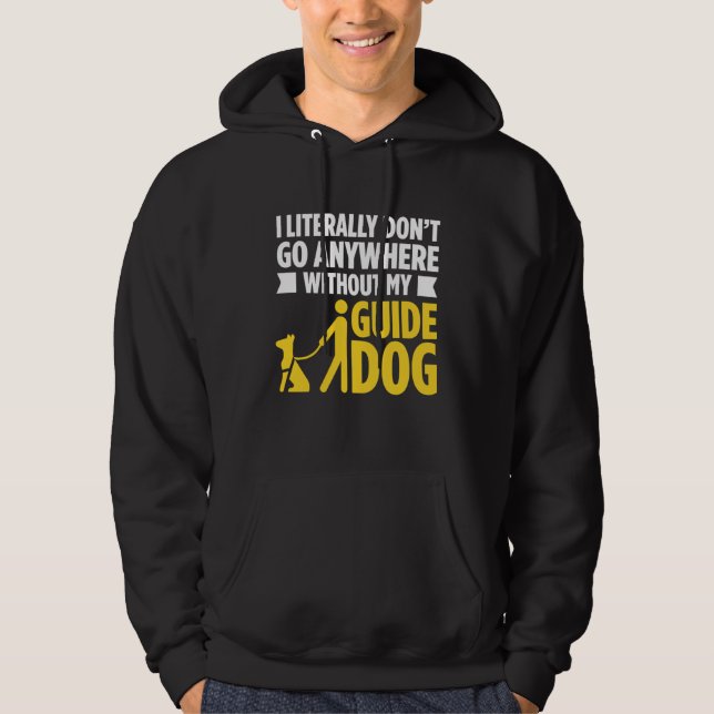 Blindness For Blind People Blind Person Braille Re Hoodie (Front)