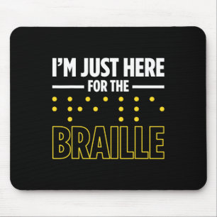 Blindness For Blind People Blind Person Braille Re Mouse Pad