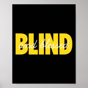 Blindness For Blind People Blind Person Braille Re Poster