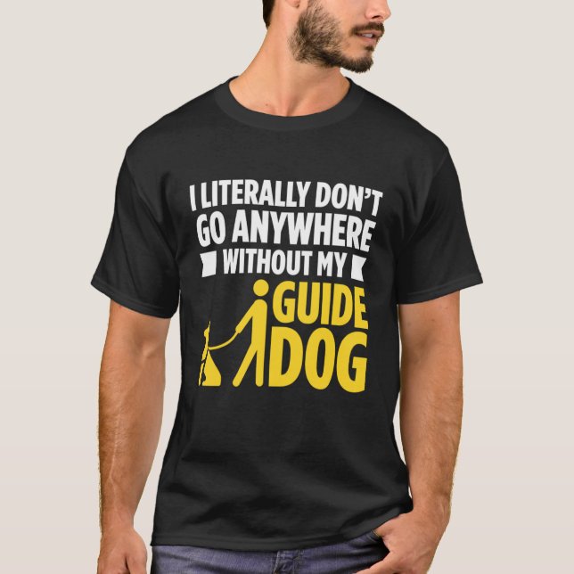 Blindness For Blind People Blind Person Braille Re T-Shirt (Front)