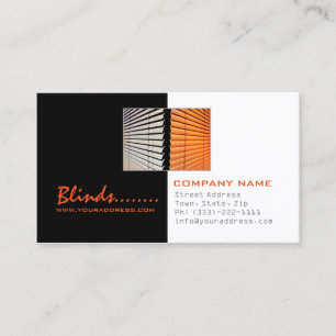 Blinds Store Windows Fashion Black & White Card