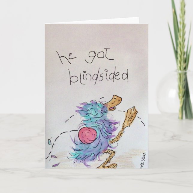 Blindsided Thank You Card (Front)